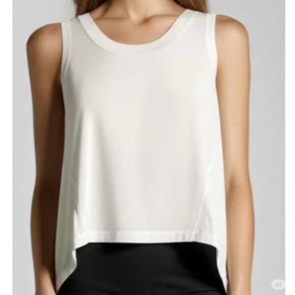 Rag & Bone Cream Mesh Panel Tank Top Size Small - Picture 1 of 5